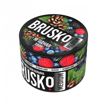 Бестабачная BRUSKO (ЯГОДНАЯ ХВОЯ)