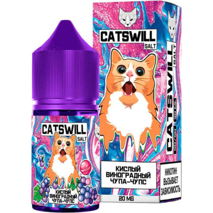CATSWILL hard Кислый виноградный чупа-чупс