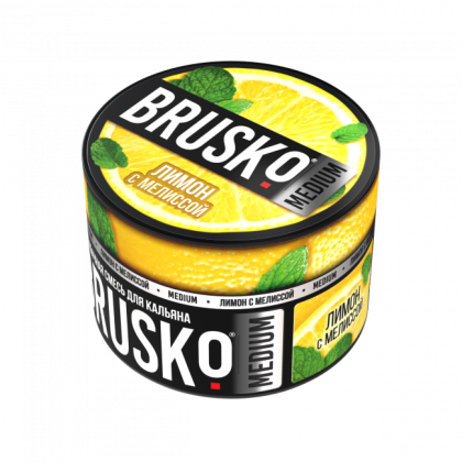 Бестабачная BRUSKO (ЛИМОН С МЕЛИССОЙ)