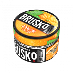 Бестабачная BRUSKO (АПЕЛЬСИН С МЯТОЙ)