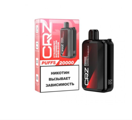 Одноразовая ЭСДН CRAZYVAPE 20000 2% Жвачка клубника арбуз