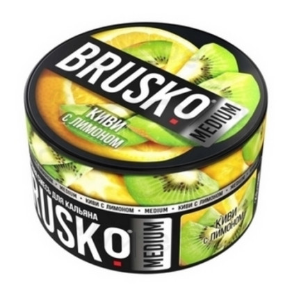 Бестабачная BRUSKO (КИВИ С ЛИМОНОМ)