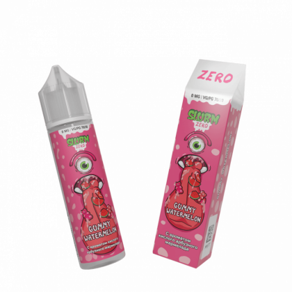 Жидкость для ЭСДН Slurm Zero: "Gummy Watermelon" (Кислый Арбузный Мармелад) 58 мл 0мг