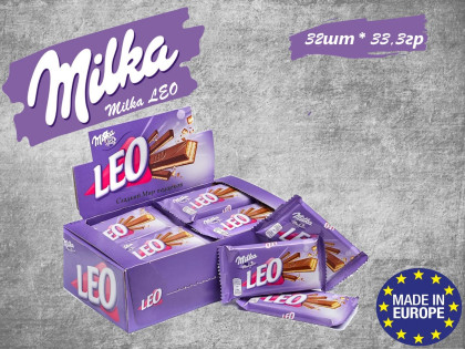 Milka Шоколадные вафли Лео 33,3гр (32шт в уп) ГЕРМАНИЯ