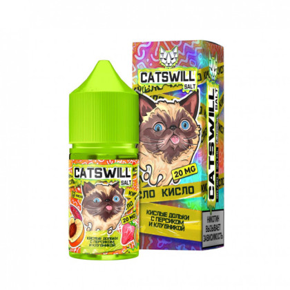 CATSWILL 20мг Кислые Дольки С Персиком и Клубникой