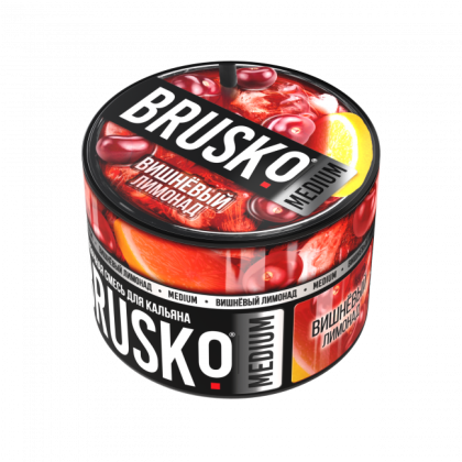 Бестабачная смесь для кальяна BRUSKO, 50 г, Вишневый лимонад, Medium (М)