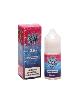 Жидкость для ЭСДН CRAZY ICE вкус Малина ежевика (Raspberry blackberry)