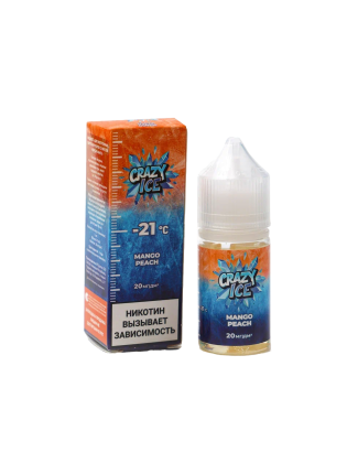 Жидкость для ЭСДН CRAZY ICE вкус Персик манго (Peach mango)