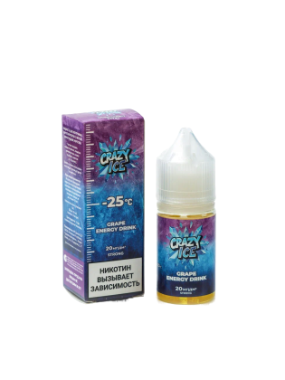 Жидкость для ЭСДН CRAZY ICE ПРЕМИУМ вкус Виноградный энергетик (Grape energy)