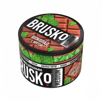 Бестабачная BRUSKO (ШОКОЛАД С МЯТОЙ)