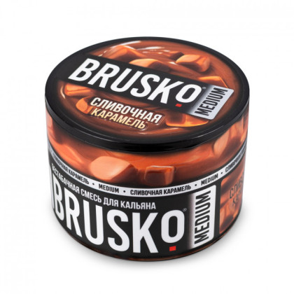 Бестабачная BRUSKO (СЛИВОЧНАЯ КАРАМЕЛЬ)